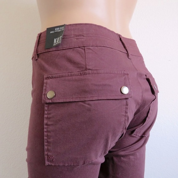 Kut from the Kloth Denim - KUT from the KLOTH Jeans Women's Ankle Straight Leg Utility Jogger Size 10 NWT